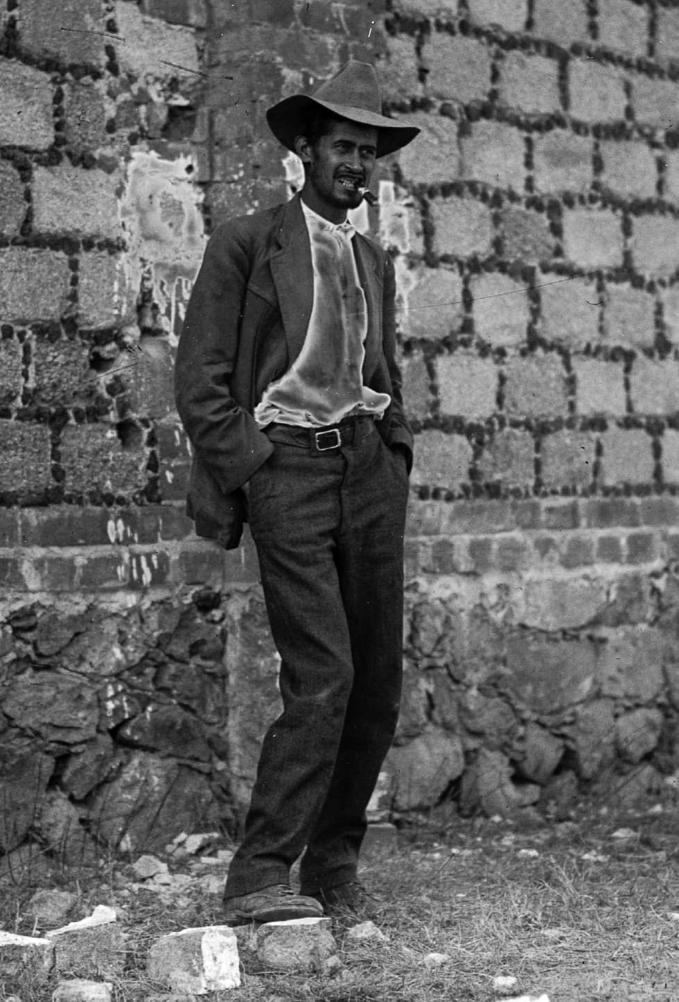 “Captain Carlos Fortino Sámano, gives one final smile to his firing squad before his execution. Mexico City. March 2, 1917. Mexican Revolution.”